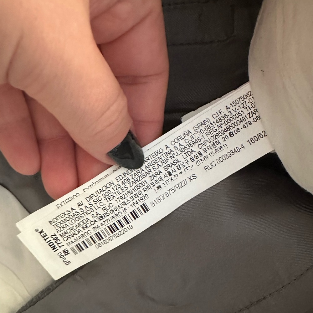 Zara Gray Wide Leg Pants - Picture 3 of 15